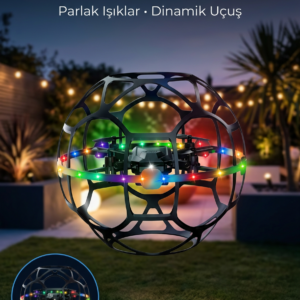 Koruyucu Kafesli Dron El Hareketiyle Kontrol Edilebilen Uçan