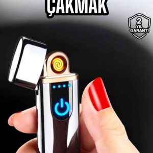 Şarjlı Elektronik Çakmak Dokunmatik Metal Uçlu Çevre Dostu