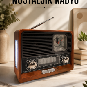 Nostaljik Radyo USB,AUX Ve SD Kart Girişli Bluetooth Bağlantılı
