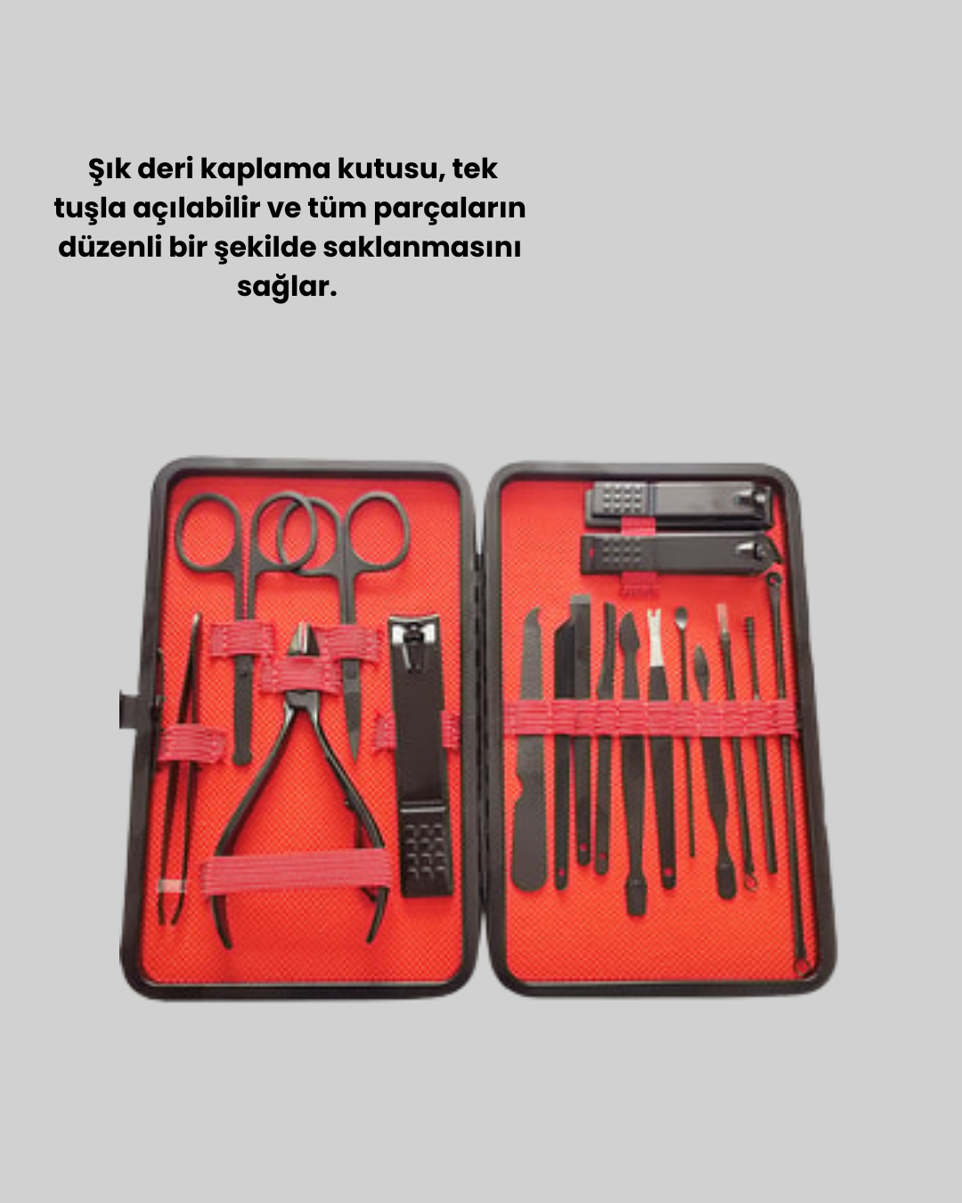 Kompakt ve Şık Tasarımlı 17 Parça Bakım Seti Yeni Nesil