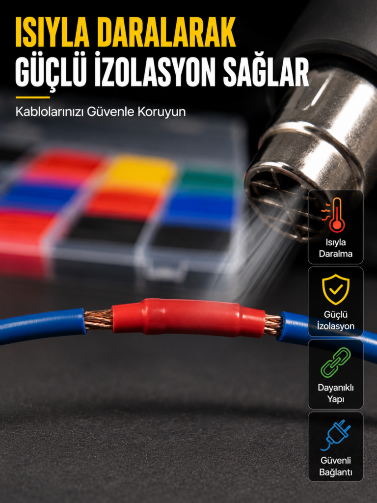 560 Makaron Seti Elektrik ve Elektronik Kablo İzolasyon Tamir Seti