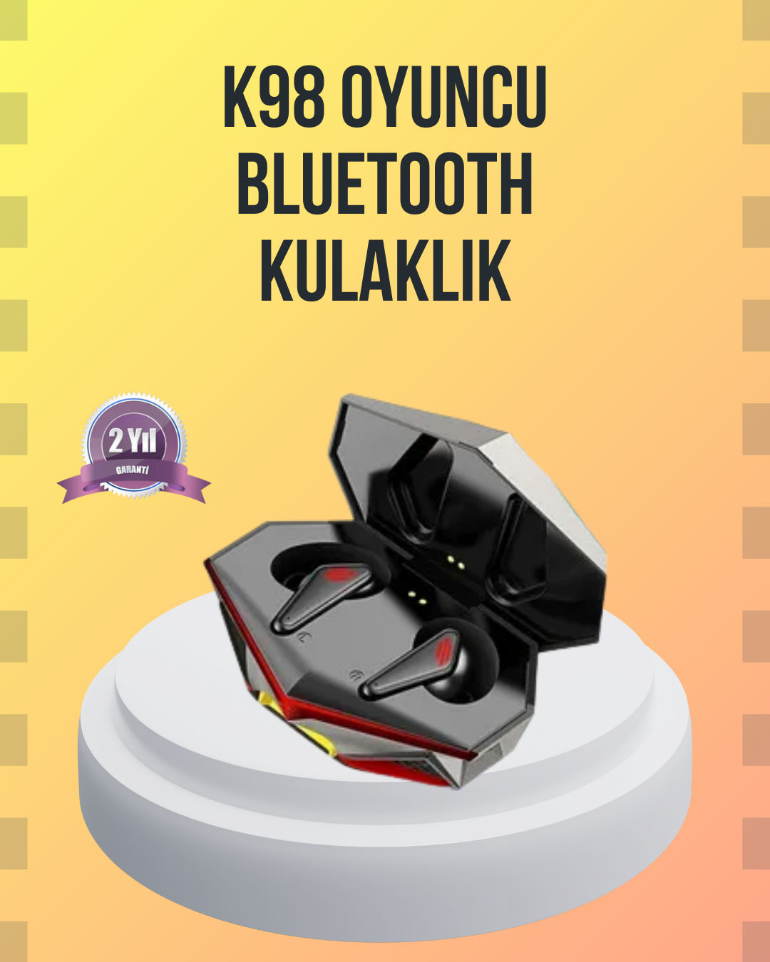 Kablosuz Bluetooth Gaming Kulaklık Suya Dayanıklı