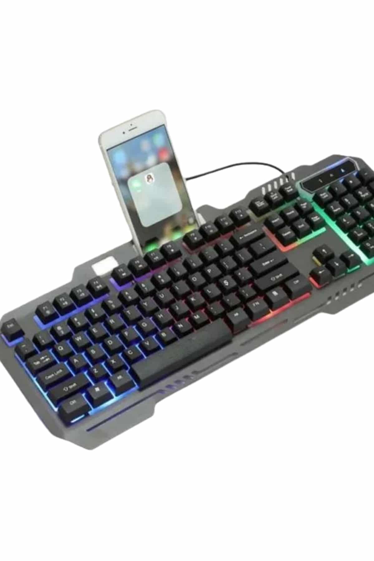Işıklı Oyuncu Q Klavye Mouse Seti Siyah Gaming Oyuncu Klavye Yeni Nesil
