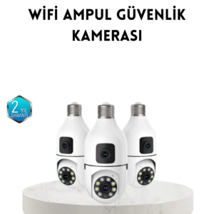 Ampul Tipi WiFi Kamera 2MP Lensli Full HD Görüntü ve Akıllı Hareket Algılama (Kopya)
