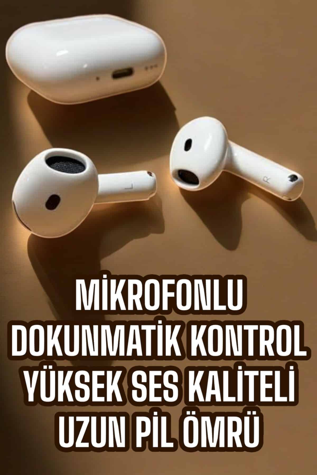 4.Nesil Kaliteli TWS Android ve İOS Uyumlu Mikrofonlu Kulaklık