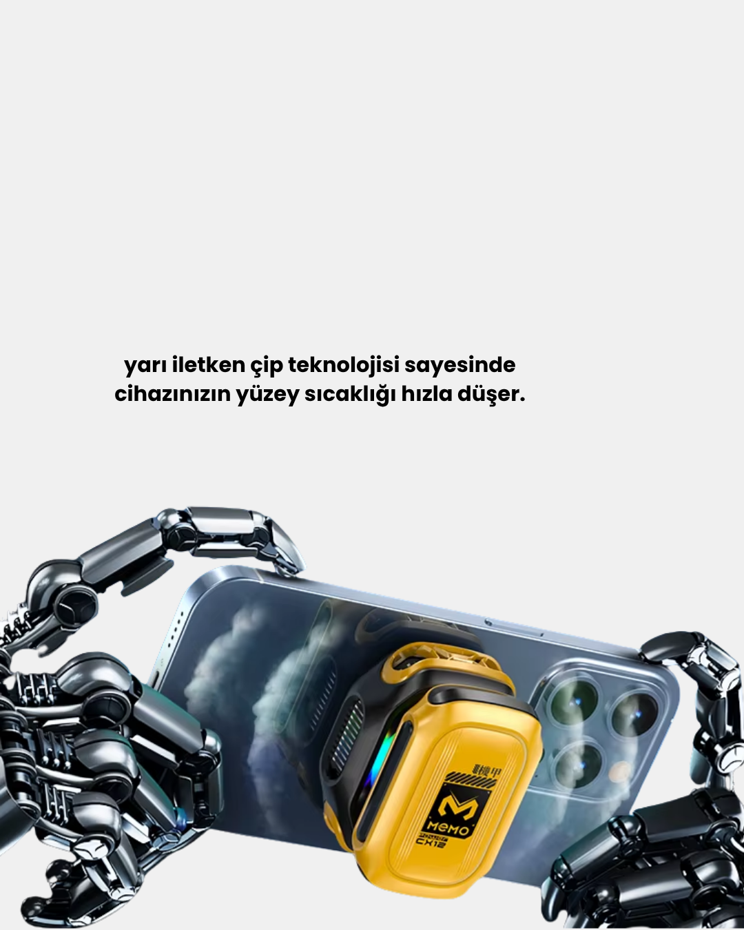 TEC Teknolojili Telefon Soğutucu Yüksek Verimli ve Oyun Odaklı