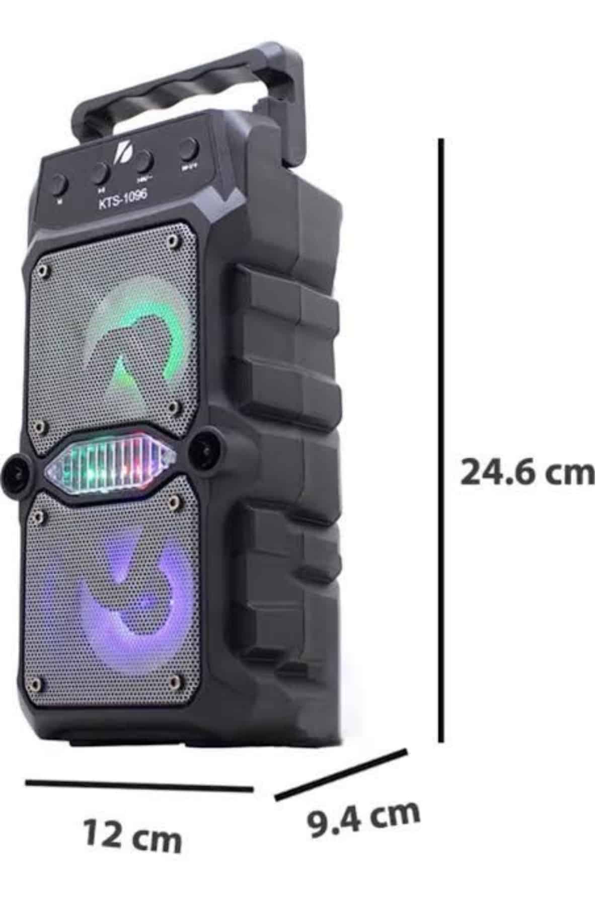 Taşınabilir Kablosuz Bluetooth Hoparlör Uzun Pil Ömrü Led Işıklı Yeni Nesil