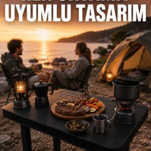Çok Amaçlı Katlanır Kamp Masası Dayanıklı Piknik Balkon Bahçe Masası