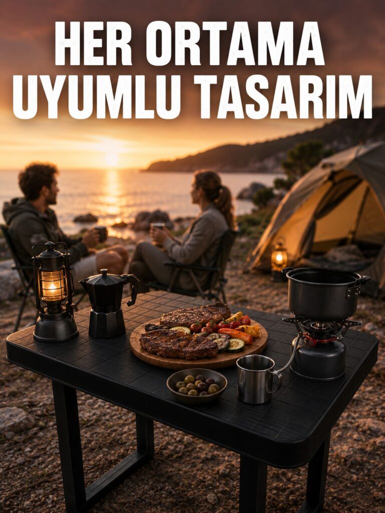 Çok Amaçlı Katlanır Kamp Masası Dayanıklı Piknik Balkon Bahçe Masası