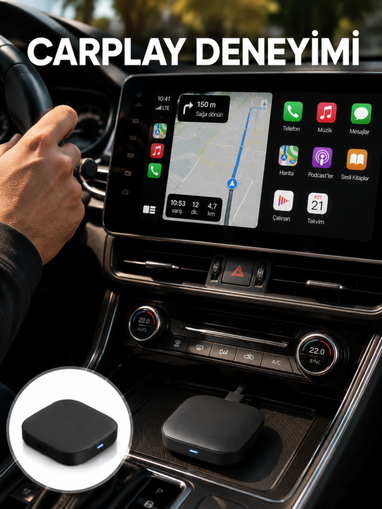 Çift Bant WiFi Android Auto Kablosuz Bağlantı Cihazı Yeni Nesil