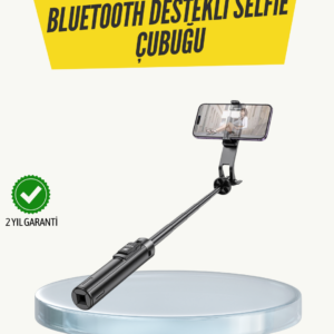 Bluetooth Selfie Çubuğu –  Katlanabilir, Uzaktan Kumandalı