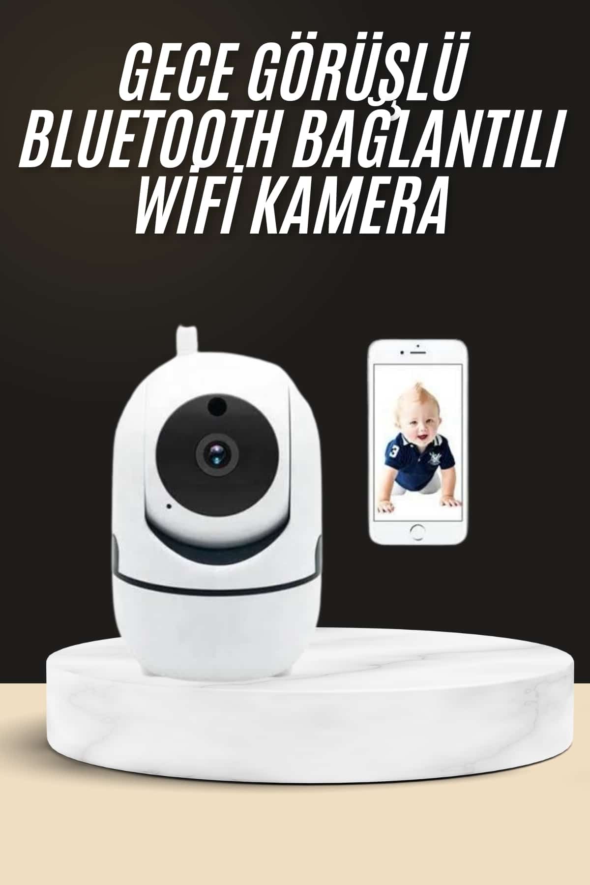 HD Görüntü Kalitesi ile Wifi Kamera, Akıllı Güvenlik Kamerası ve Hareket Algılama