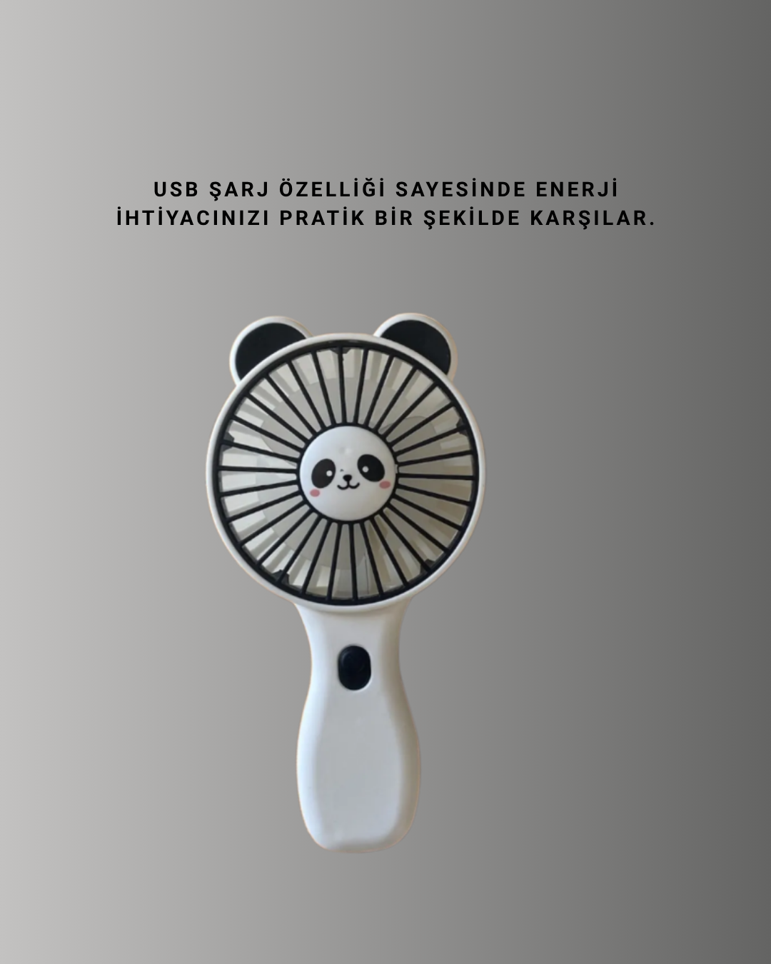 Şarj Edilebilir Taşınabilir Mini Vantilatör – USB Uyumlu