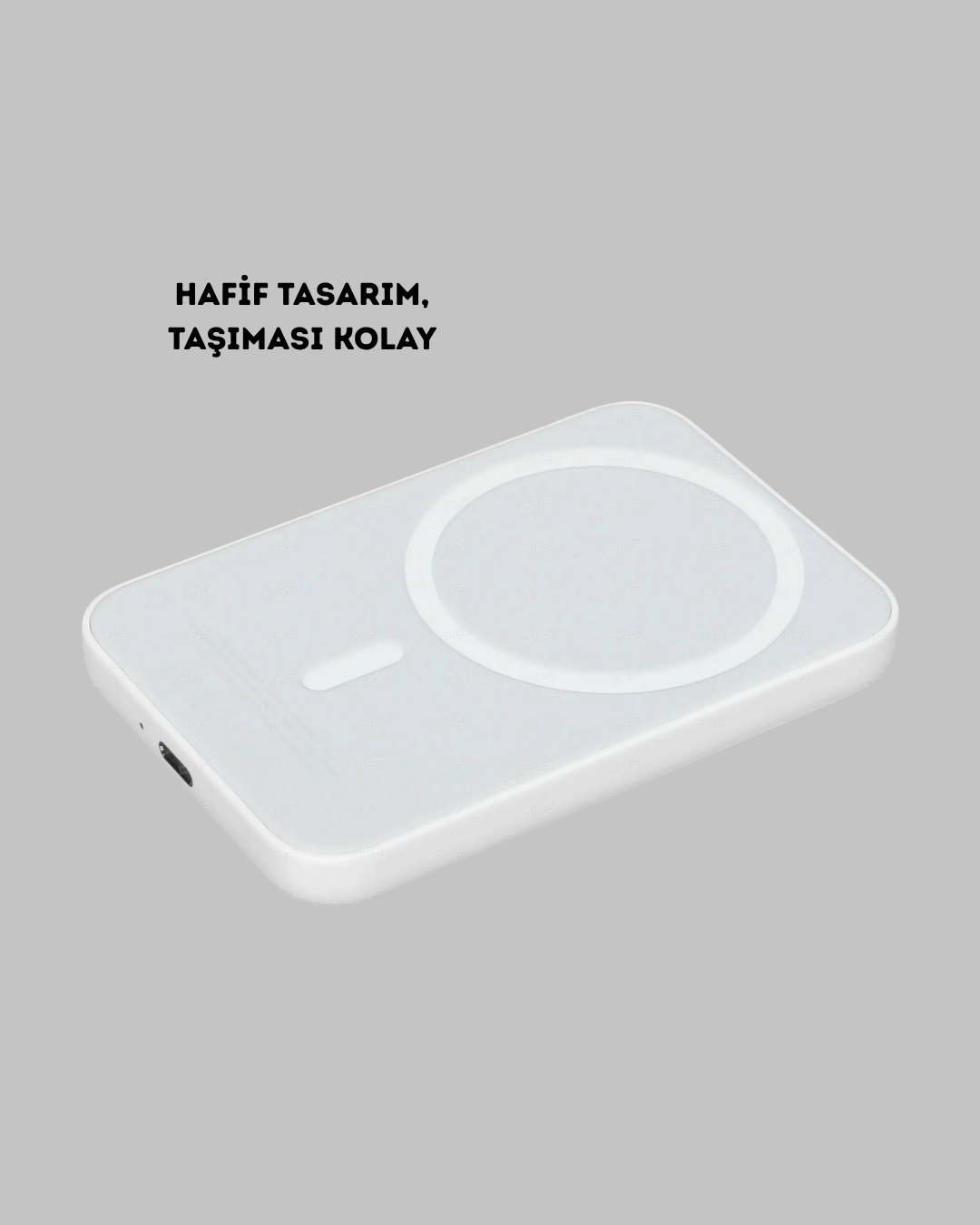 5000mAh Manyetik Powerbank – iPhone Serisi İçin Taşınabilir Kablosuz Şarj Cihazı