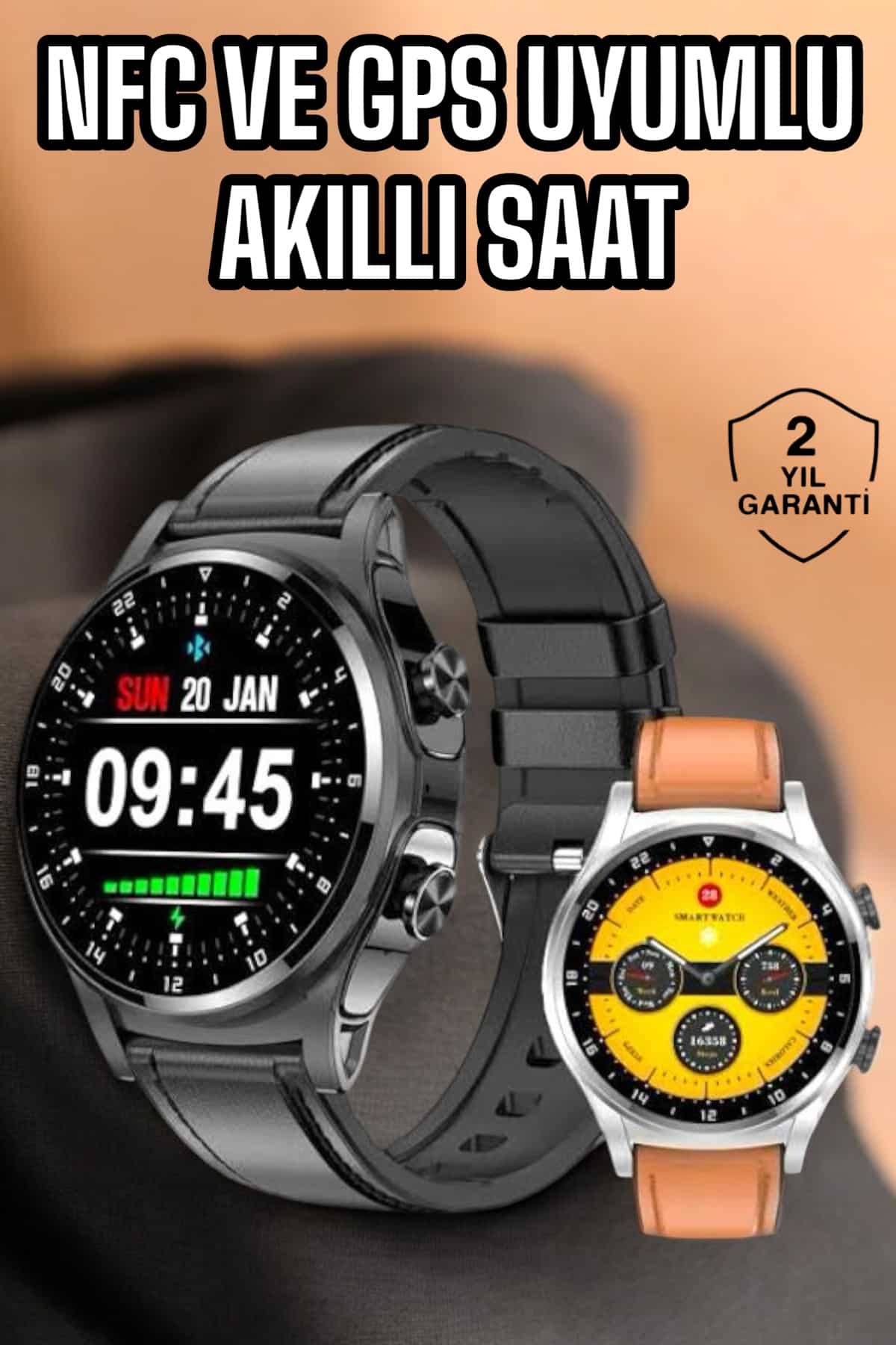 Nabız Ölçer Akıllı Saat, Uyku Takibi ve Sesli Görüşme Bildirimleri
