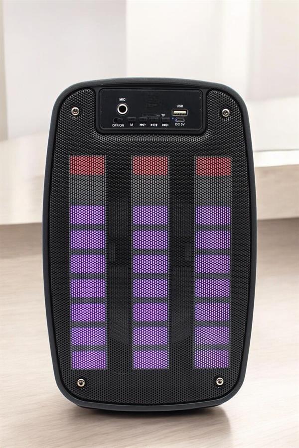 Bluetooth Hoparlör Mikrofonlu Speaker Taşınabilir Şarjlı