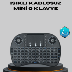 Aydınlatmalı Touchpad’li Q Klavye – Türkçe Karakterli, USB Bağlantılı, Numerik Tuş Takımı