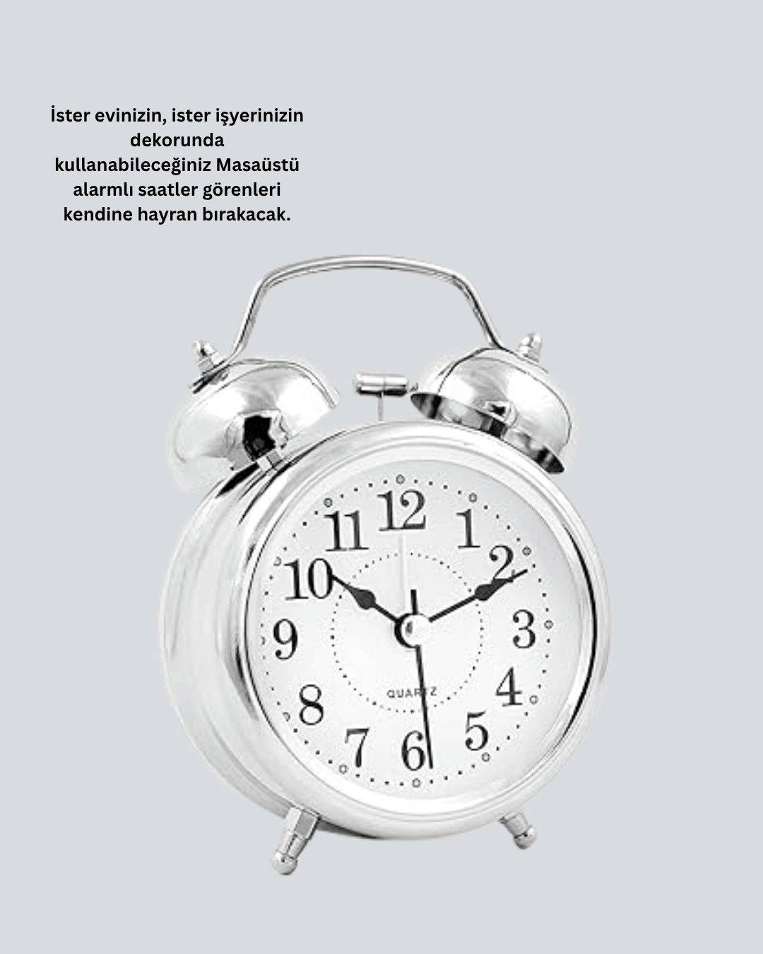 Dekoratif Gümüş Saat