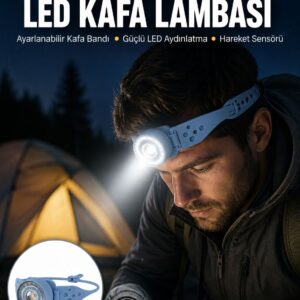 Uzun Pil Ömürlü Kamp ve Dağcılık Kafa Lambası Yeni Nesil