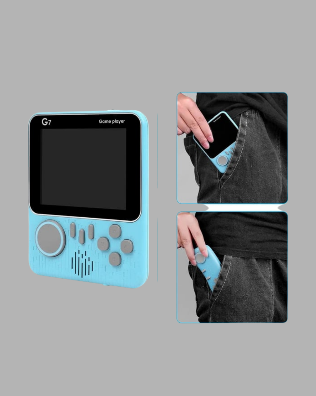 Taşınabilir Retro Oyun Konsolu – 3.5 İnç LCD, 666 Klasik Oyun, TV Destekli