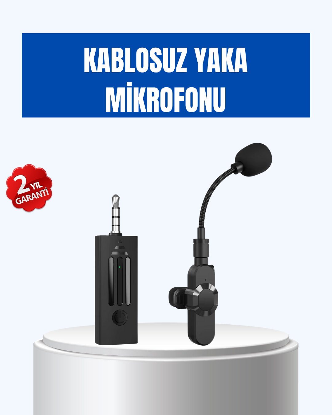 Bluetooth 5.2 Destekli Gürültü Önleyici Kablosuz Mikrofon