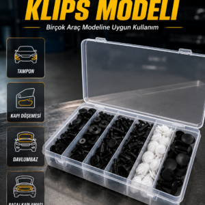 Otomotiv Plastik Klips Seti | Kaporta, Çamurluk, Davlumbaz ve İç Trim Klipsleri