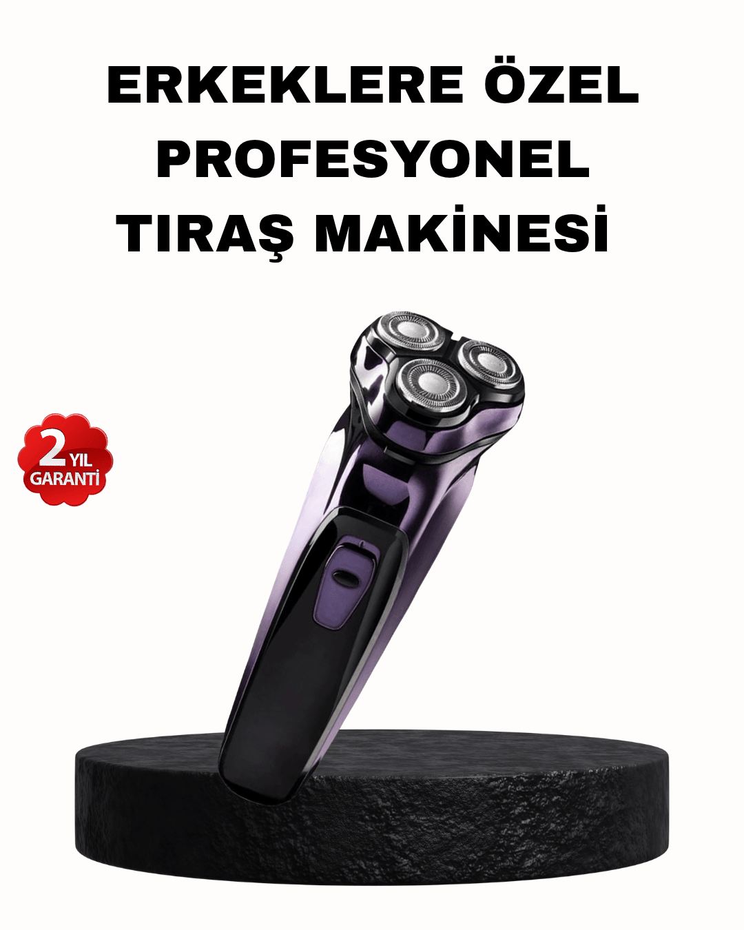 Şarjlı Saç ve Sakal Tıraş Makinesi Kablosuz Kompakt Tasarımlı