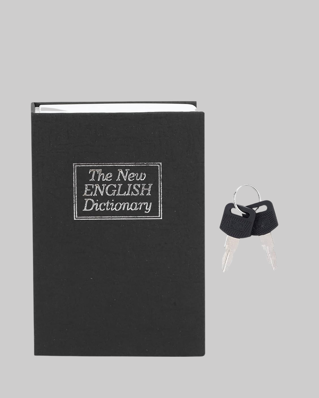 Sözlük Görünümlü Gizli Kitap Kasa – Anahtarlı Metal İç Kasa, Kompakt Boyut, Şık ve Güvenli Tasarım