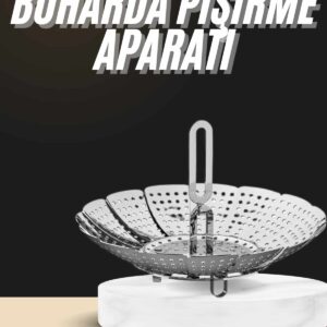 Buharda Pişirme Haşlama Aparatı Açılır Kapanır Paslanmaz Çelik Sebze Haşlama