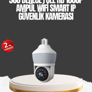 Gece Görüşlü Mobil Uygulamalı Akıllı Ampül Kamera