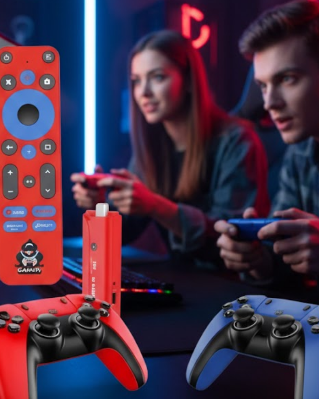 Android Game Stick 10K HD 64GB Çift Kollu TV Oyun Konsolu