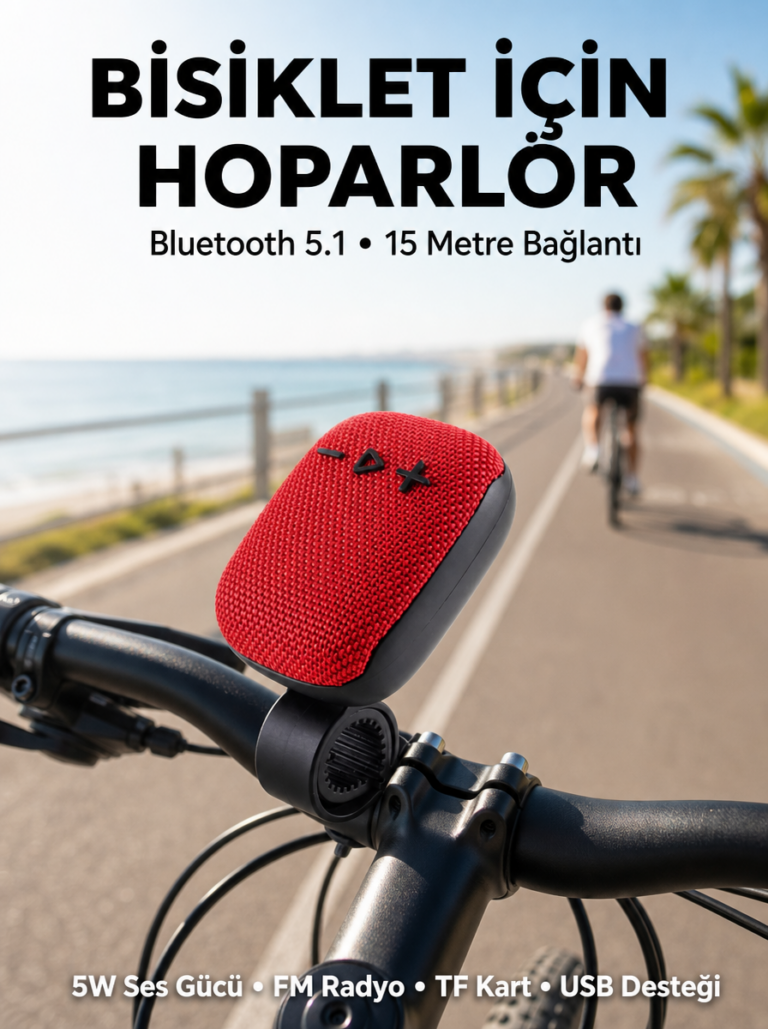 Taşınabilir Bluetooth Hoparlör Suya Dayanıklı Kumaş Kaplama