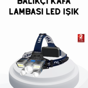Profesyonel Şarjlı LED Far – IPX5 Suya Dayanıklı, 4 Işık Modu, Hareket Sensörlü