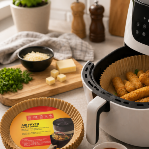 100 Parça Airfryer Kağıdı Tek Kullanımlık Temiz Pişirme Kağıdı