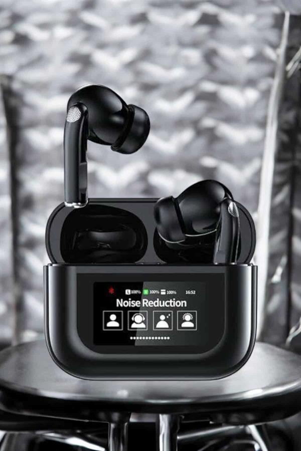 Kablosuz Bluetooth Kulaklık Ekranlı Uzun Şarj Süreli ANC Destekli