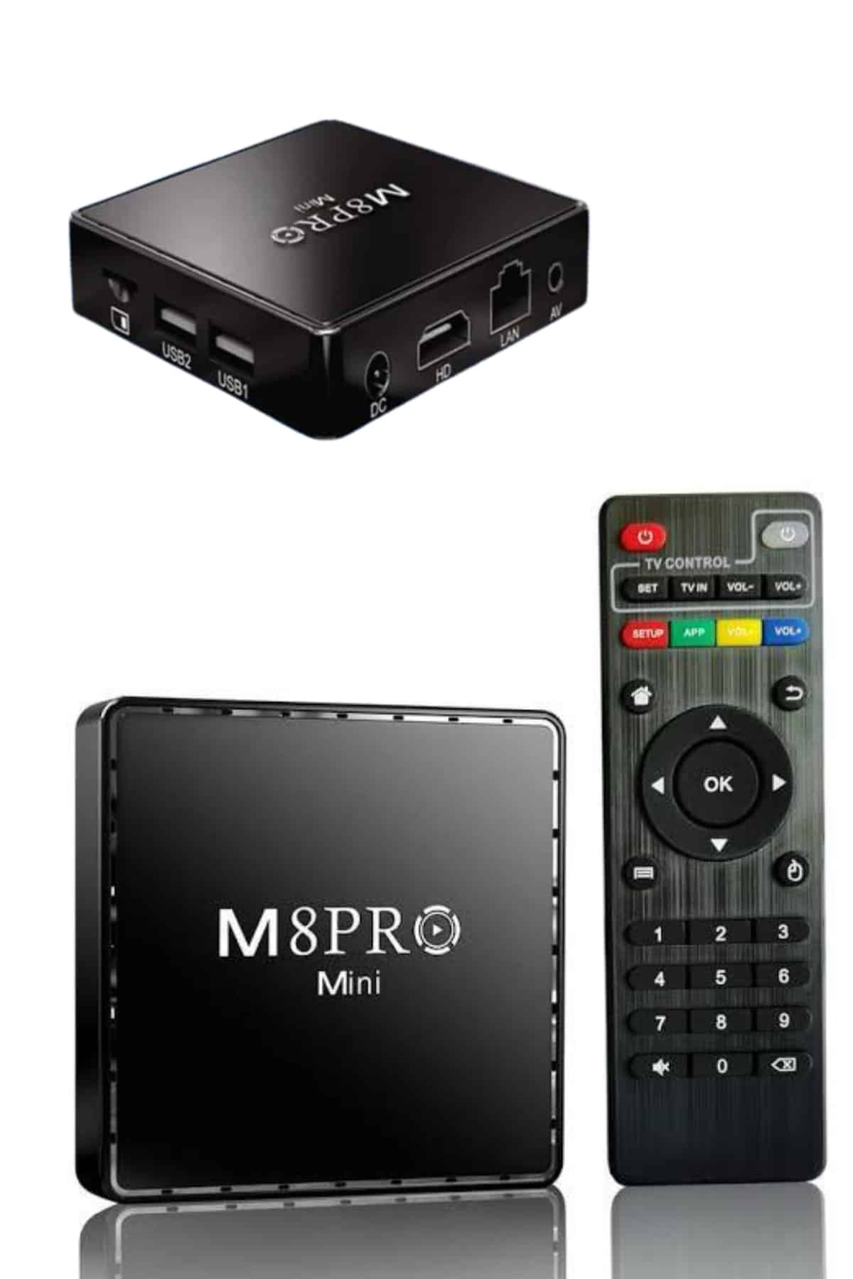 M8 PRO Mini 2.4G 10K ultra HD 64 GB TV BOX Android TV GAME BOX 2 Adet Oyun Konsolu