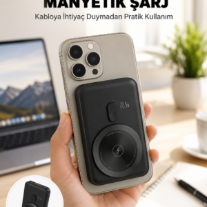 Kablosuz ve Kablolu Kullanım Sunan Taşınabilir Powerbank Yeni Nesil