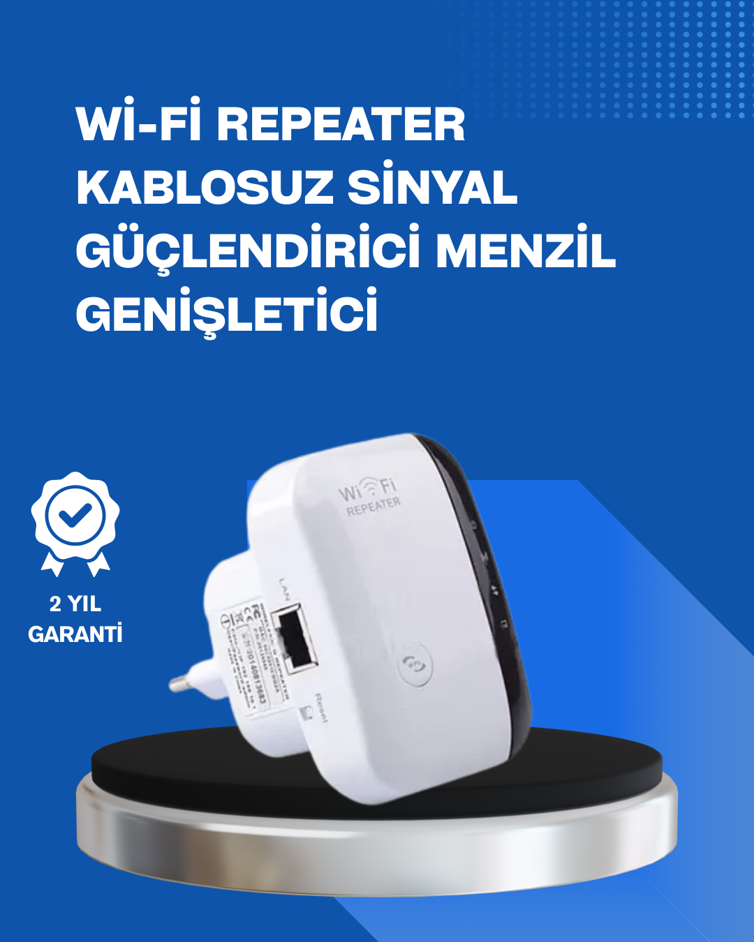 2.4GHz WiFi Tekrarlayıcı Router – WPS Destekli Kablosuz Ağ Genişletici