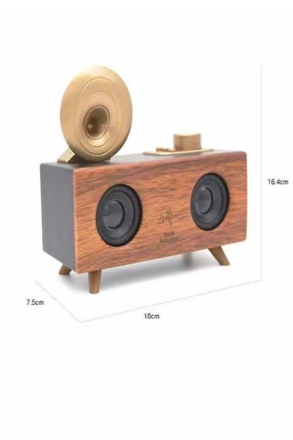 Gramafon Nostaljik Radyo Yüksek Ses Kalitesi USB TF Kart Aux Yeni Nesil