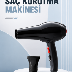 Tüm Saç Tiplerine Uygun, İki Kademeli Hız Ayarlı Fön Makinesi