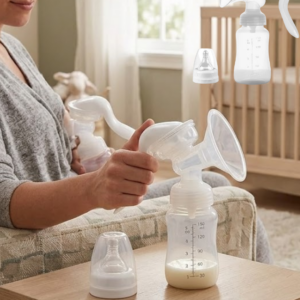 Manuel Göğüs Pompası Masaj Özellikli BPA İçermez Taşınabilir 180 ML