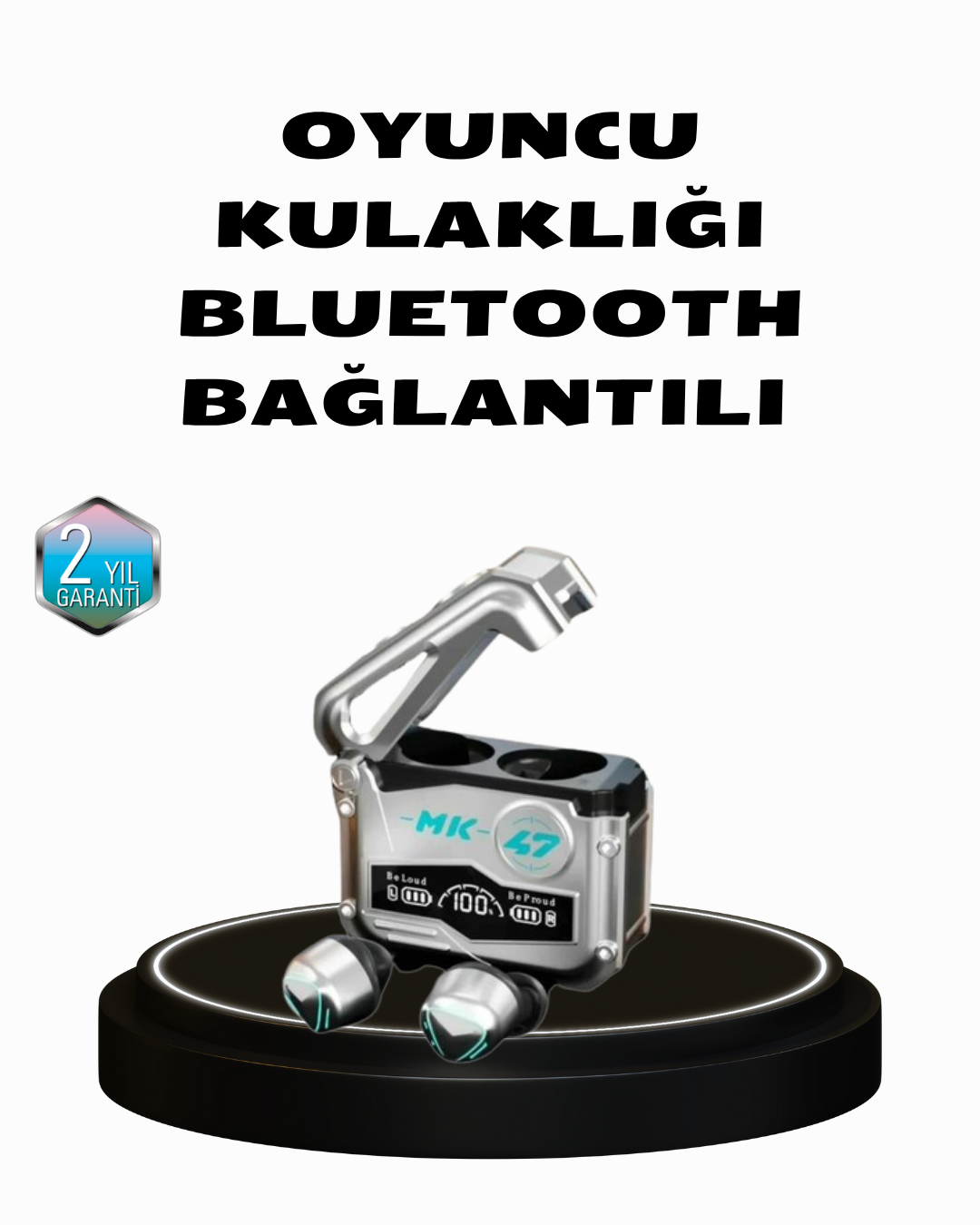 Kablosuz Spor Kulaklık – Düşük Gecikmeli Oyun Modu, Powerbank Şarj Kutusu