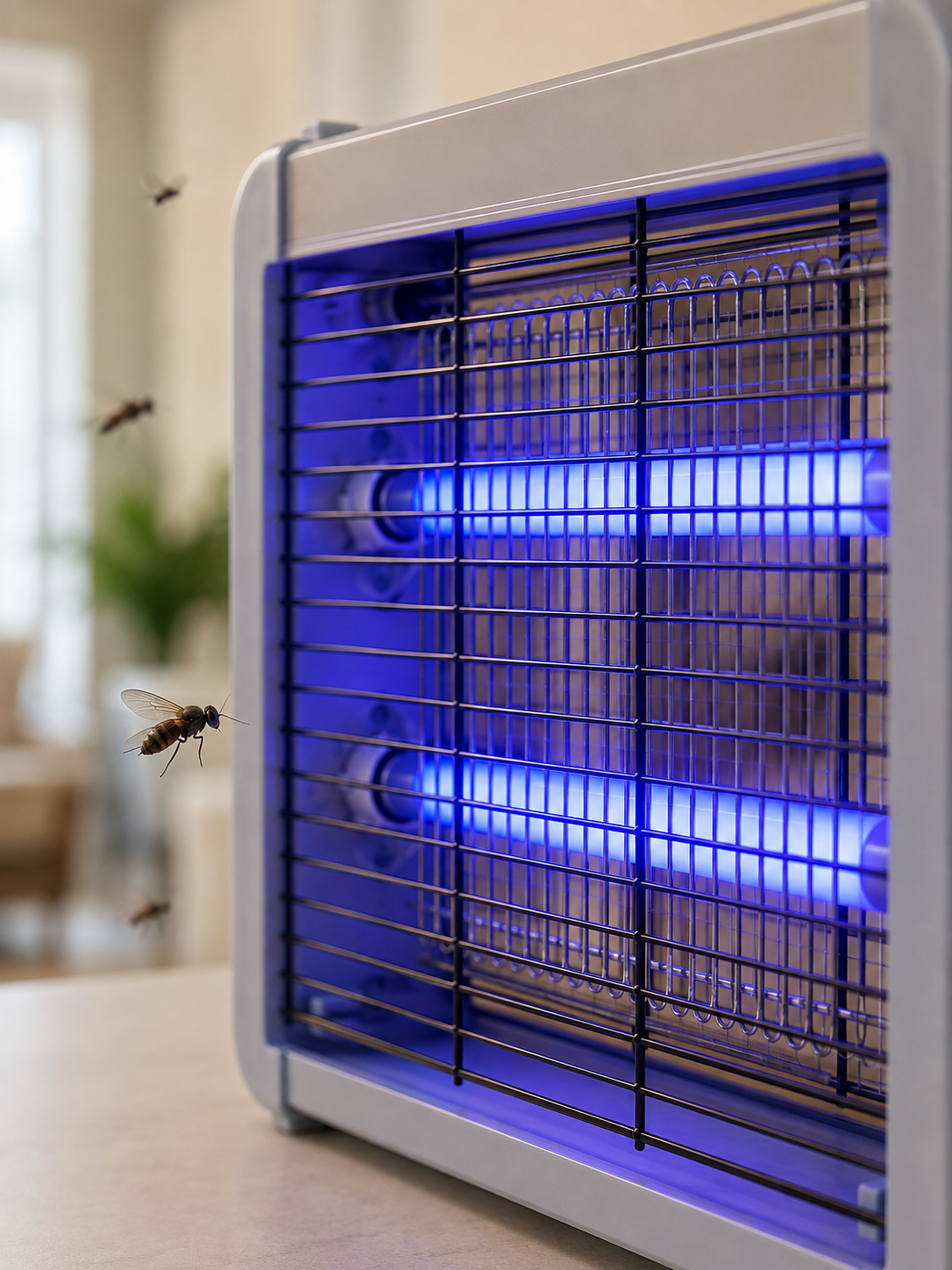 Çift UV Işıklı Elektrikli Sinek Öldürücü 12W Asılabilir Uçan Böcek Lambası