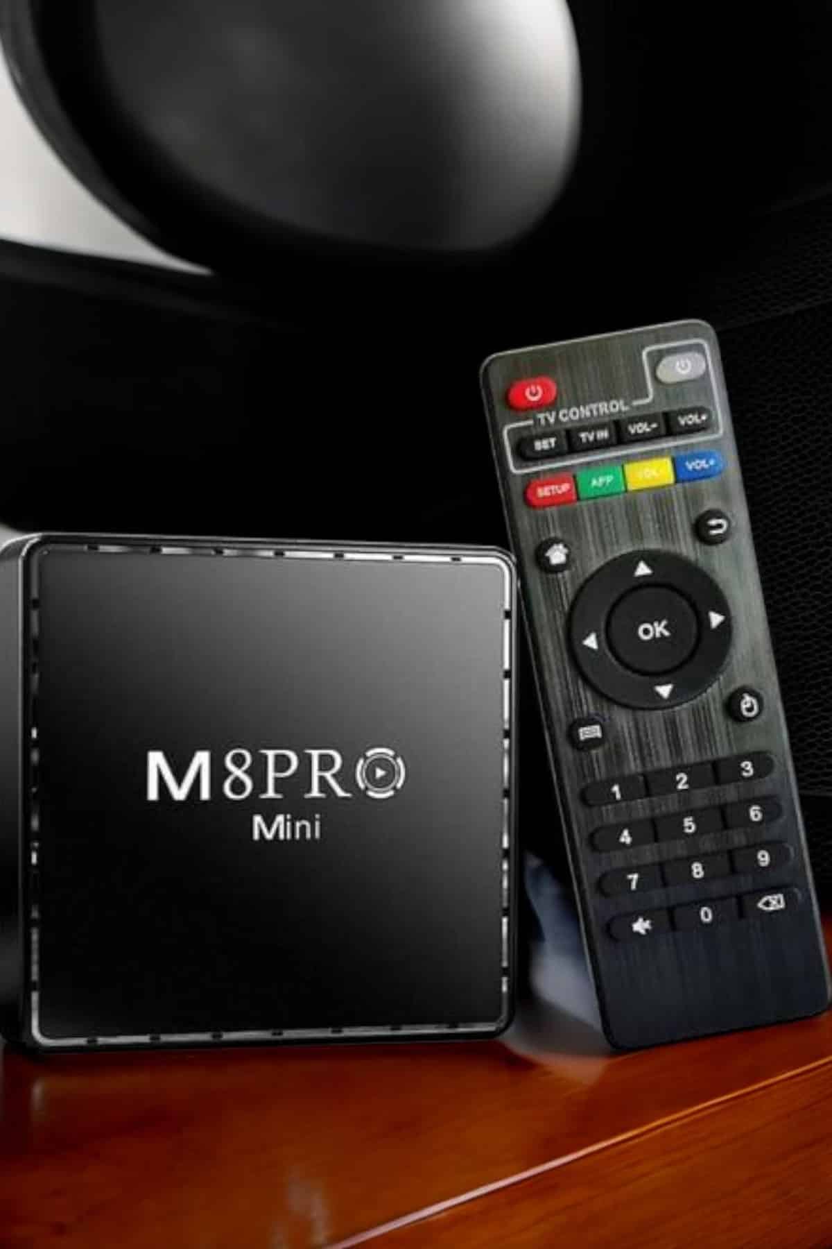 1000 Oyunlu TV Box Oyun Konsolu Çift Kollu M8Pro Mini 2 Netflix Youtube Atari