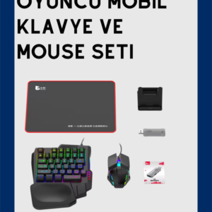 Android Uyumlu Klavye Mouse Oyun Seti – Gecikmesiz Bağlantı, Tak-Çalıştır Özellikli