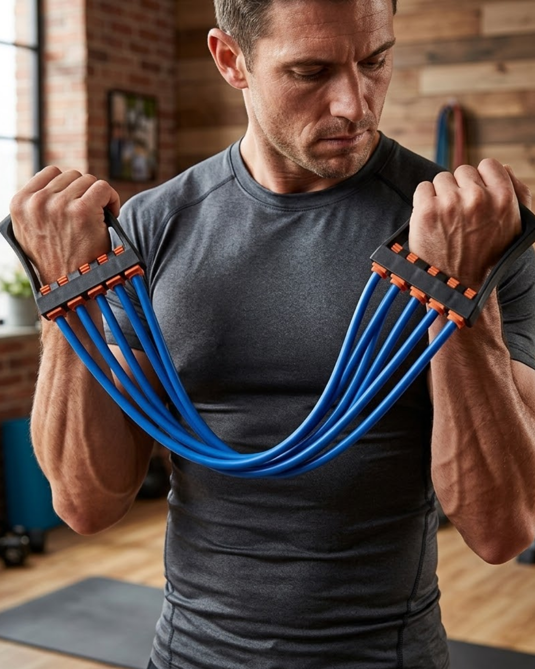 Fitness Direnç Lastiği Evde Spor İçin Çok Amaçlı Egzersiz Bandı