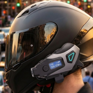 Kask İçi Kablosuz Kulaklık Kamera Fonksiyonlu IPX8 Su Geçirmez ve LED Ekranlı