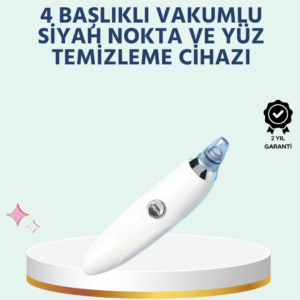 Cilt Dostu Vakumlu Siyah Nokta Temizleyici – Siyah Nokta, Yağ ve Makyaj Kalıntılarına Karşı
