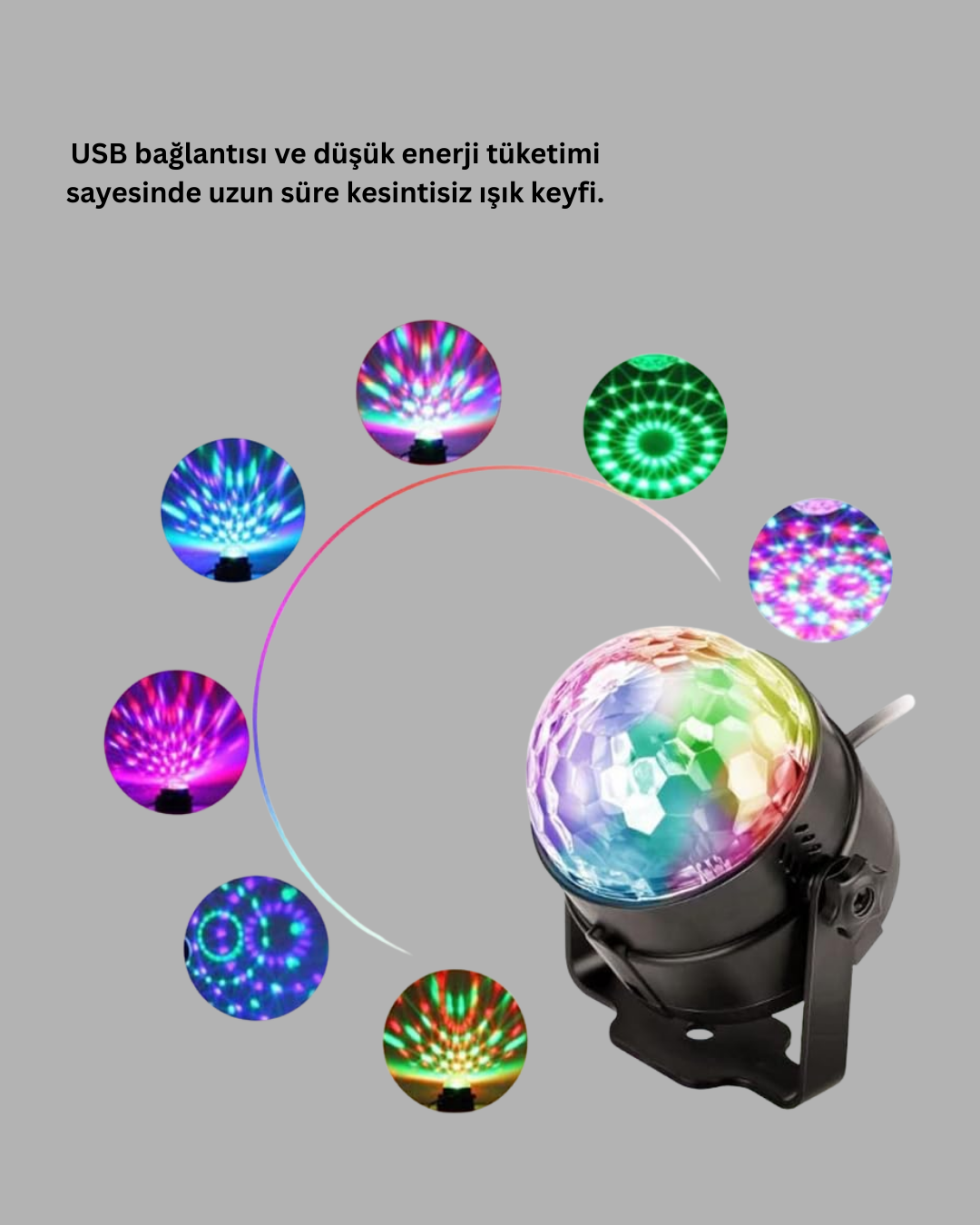 LED Disko Topu Sahne Parti Aydınlatma