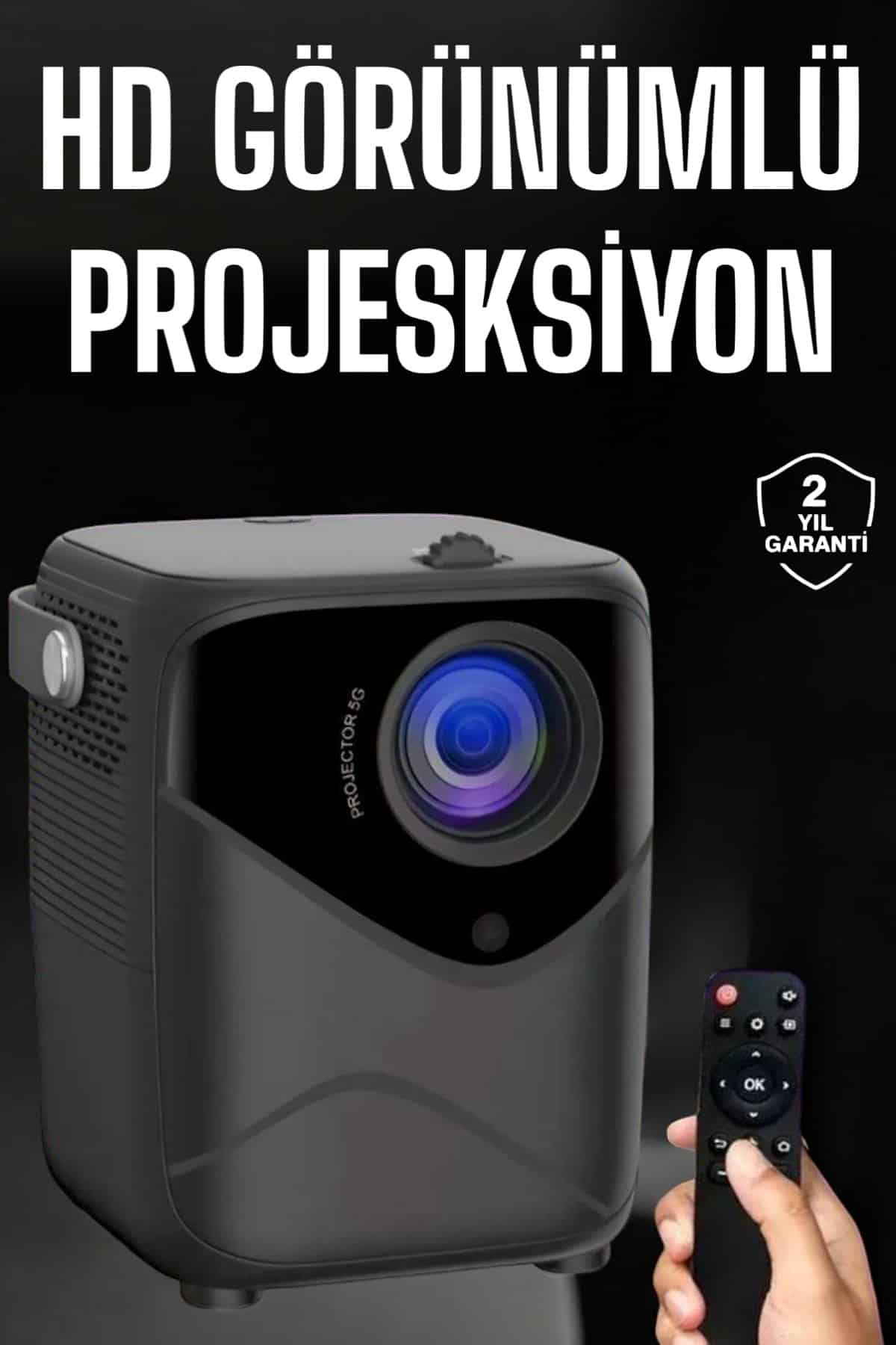 Taşınabilir Projeksiyon Cihazı Yüksek HD Görüntü Kalitesi ile